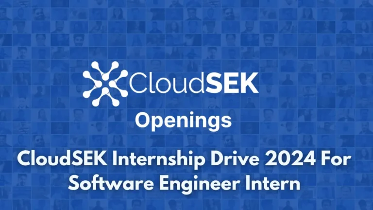 CloudSEK Internship Drive