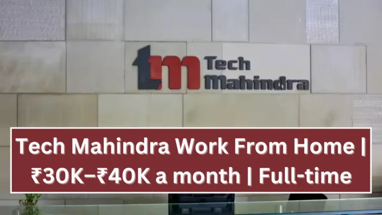 Tech Mahindra Work From Home