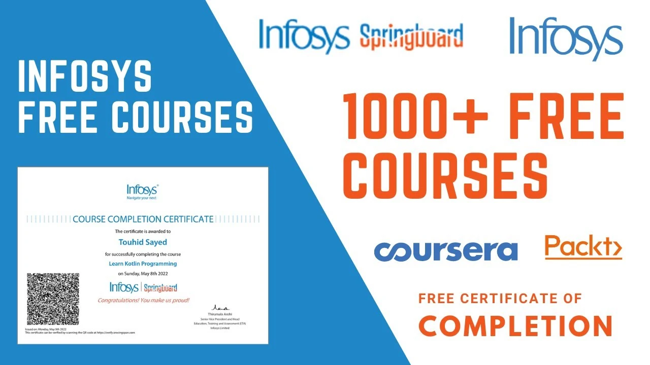 Infosys Free Courses And Certification Programs Yogasantips